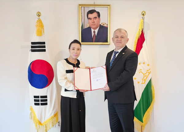 조승아 가인미가그룹 대표, 주한 타지키스탄 수출청장 임명